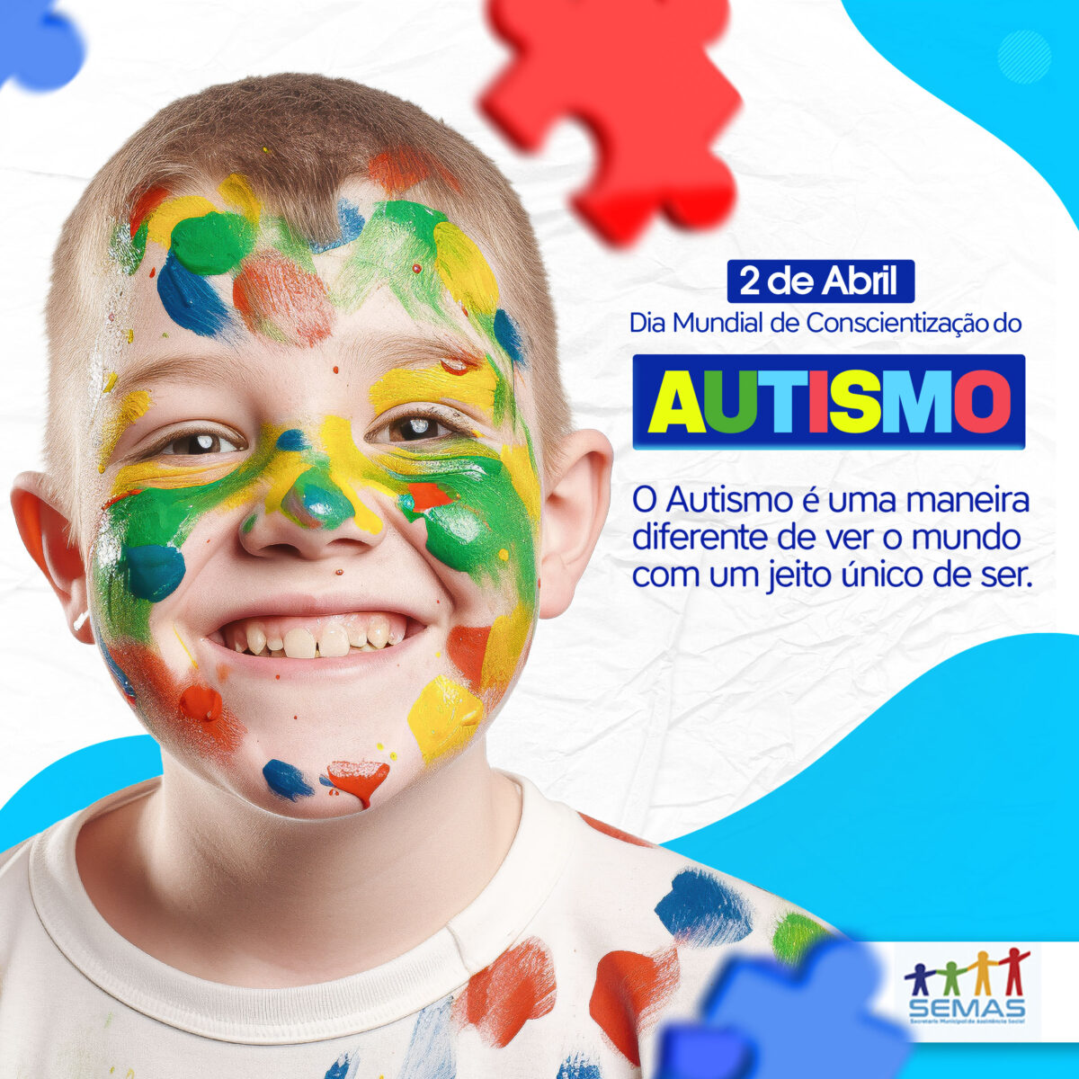 2 de abril – Dia Mundial da Conscientização do Autismo
